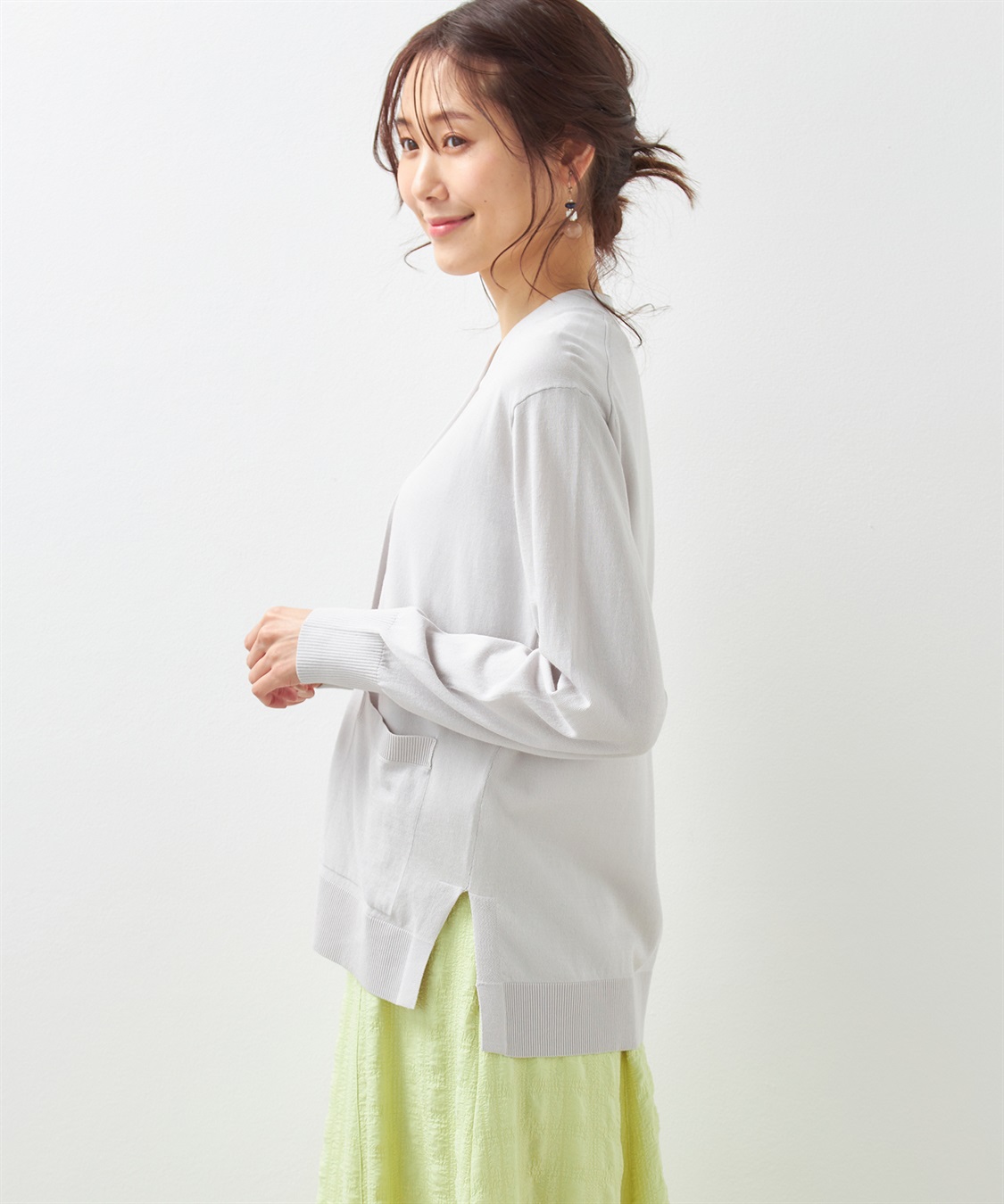 Petit Honfleur Vネックショートカーディガン_sub_2