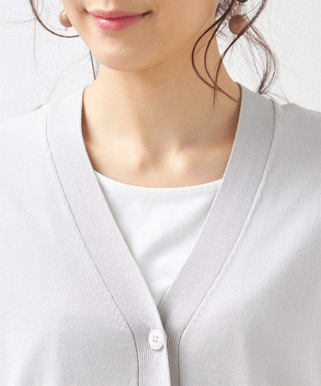 Petit Honfleur Vネックショートカーディガン_sub_4