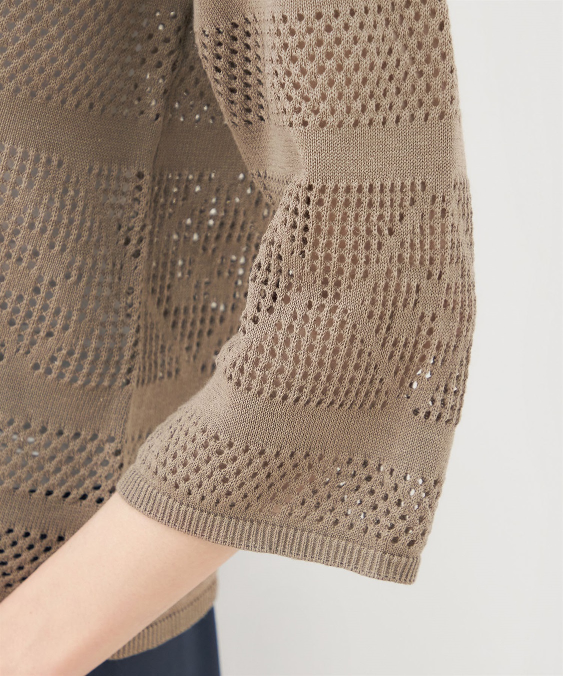 Petit Honfleur 透かし編みニットプルオーバー_sub_4