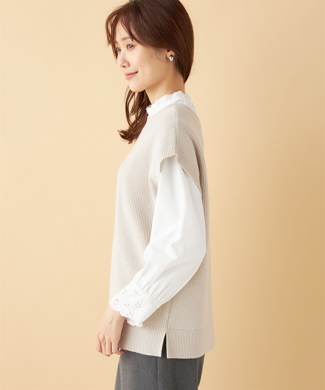 Petit Honfleur ２WAYニットベスト_sub_1