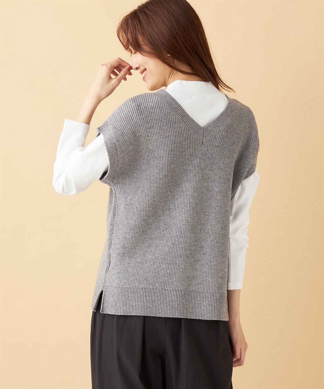 2WAYニットベスト Petit Honfleur｜クロスプラス公式通販サイト