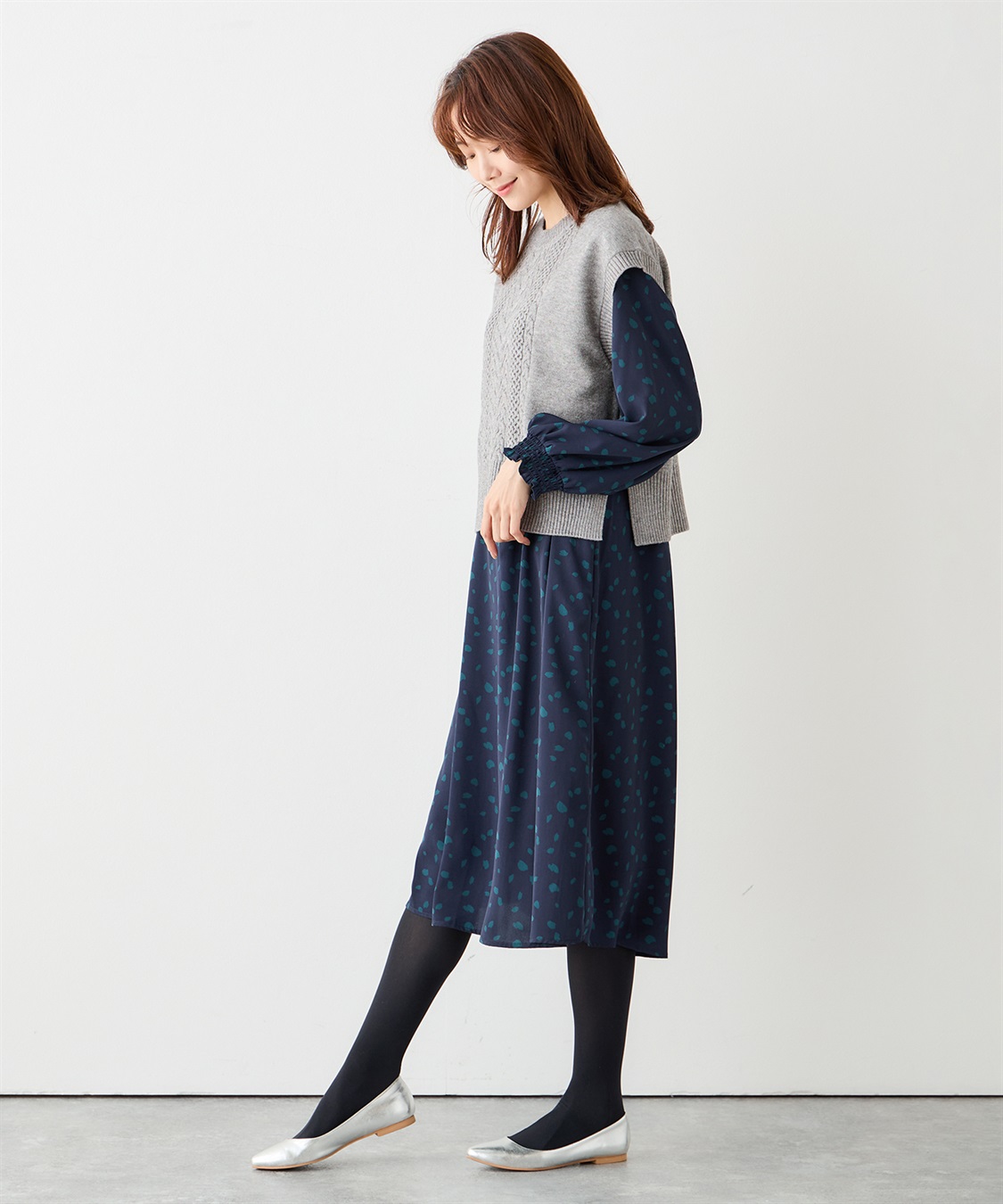 ショートニットベスト Petit Honfleur｜クロスプラス公式通販サイト