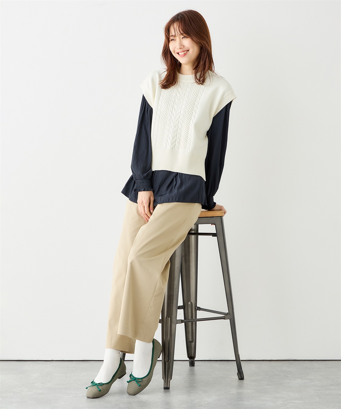 Petit Honfleur ショートニットベスト_sub_14