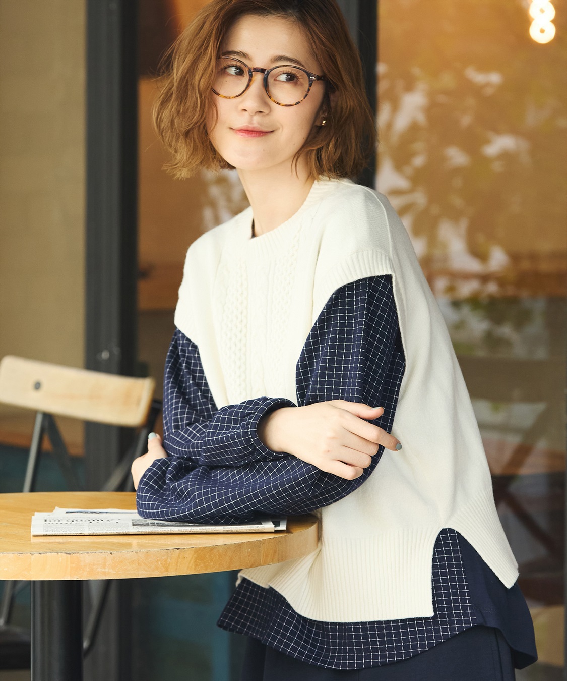 Petit Honfleur ショートニットベスト_sub_15