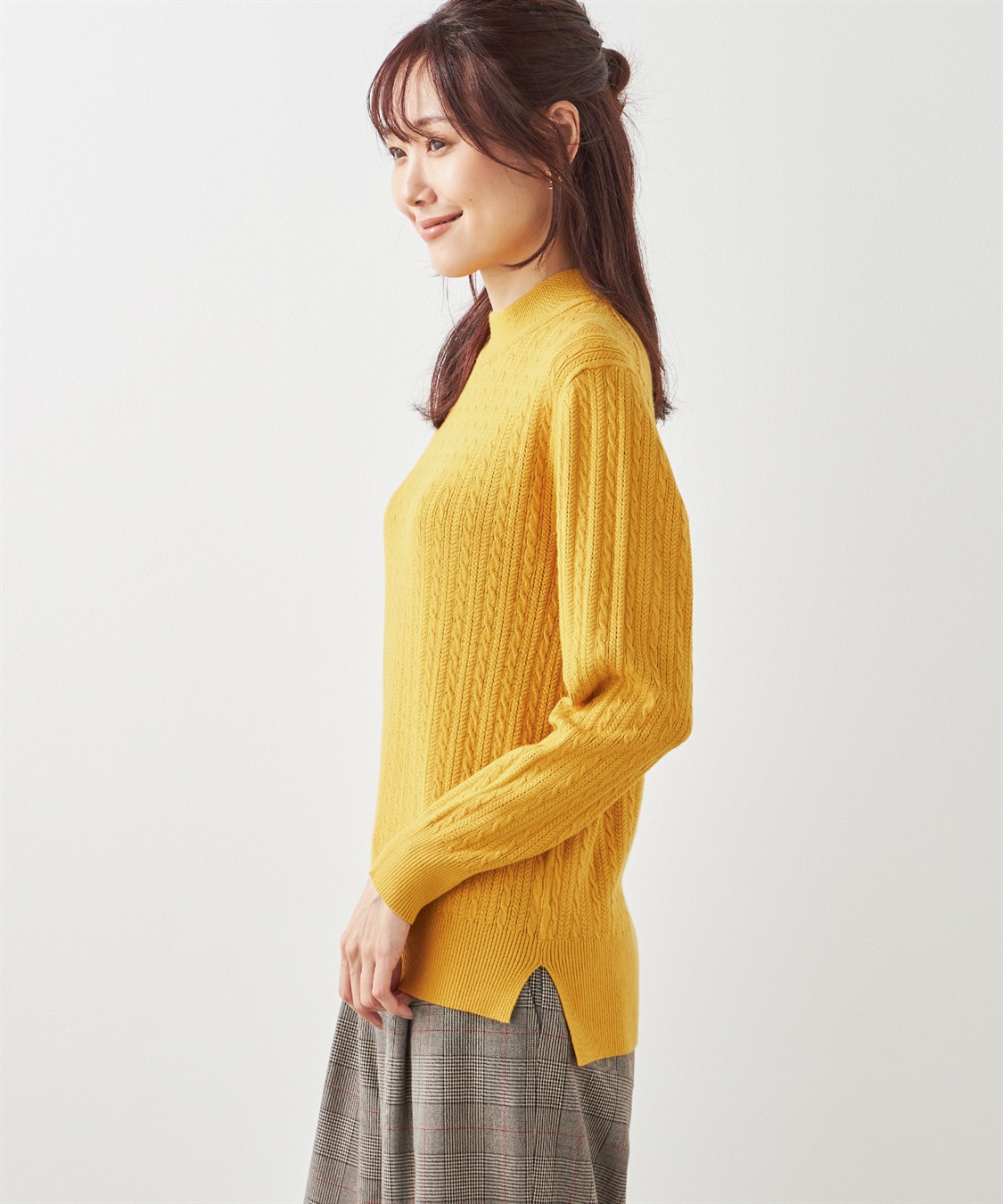 Petit Honfleur ケーブルニットプルオーバー_sub_1