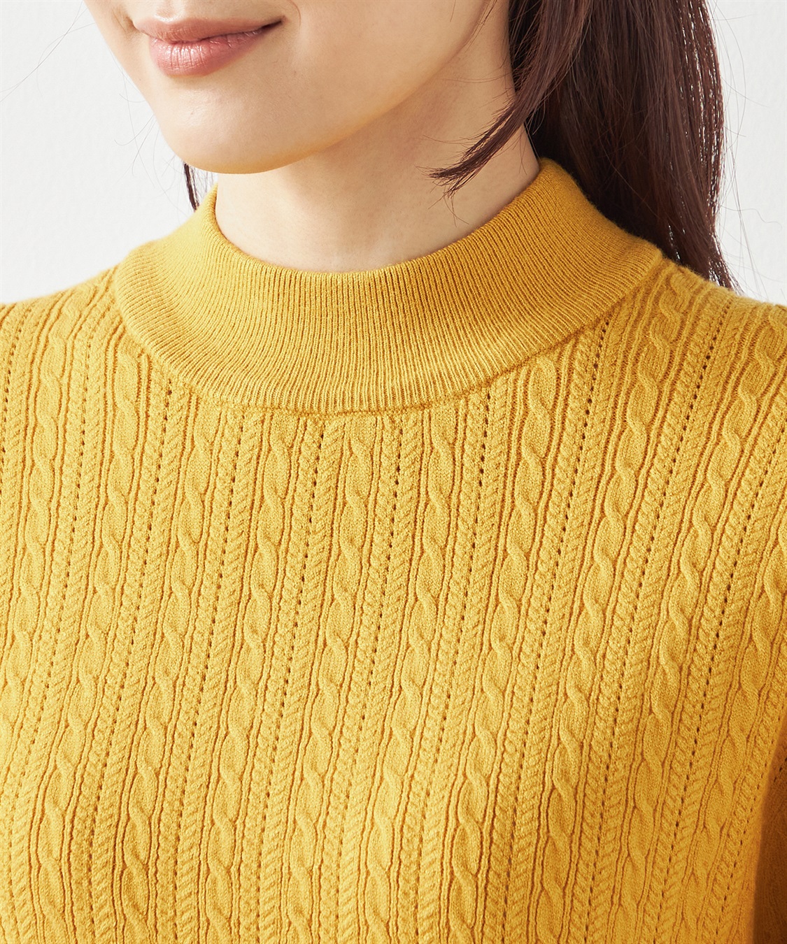 Petit Honfleur ケーブルニットプルオーバー_sub_3