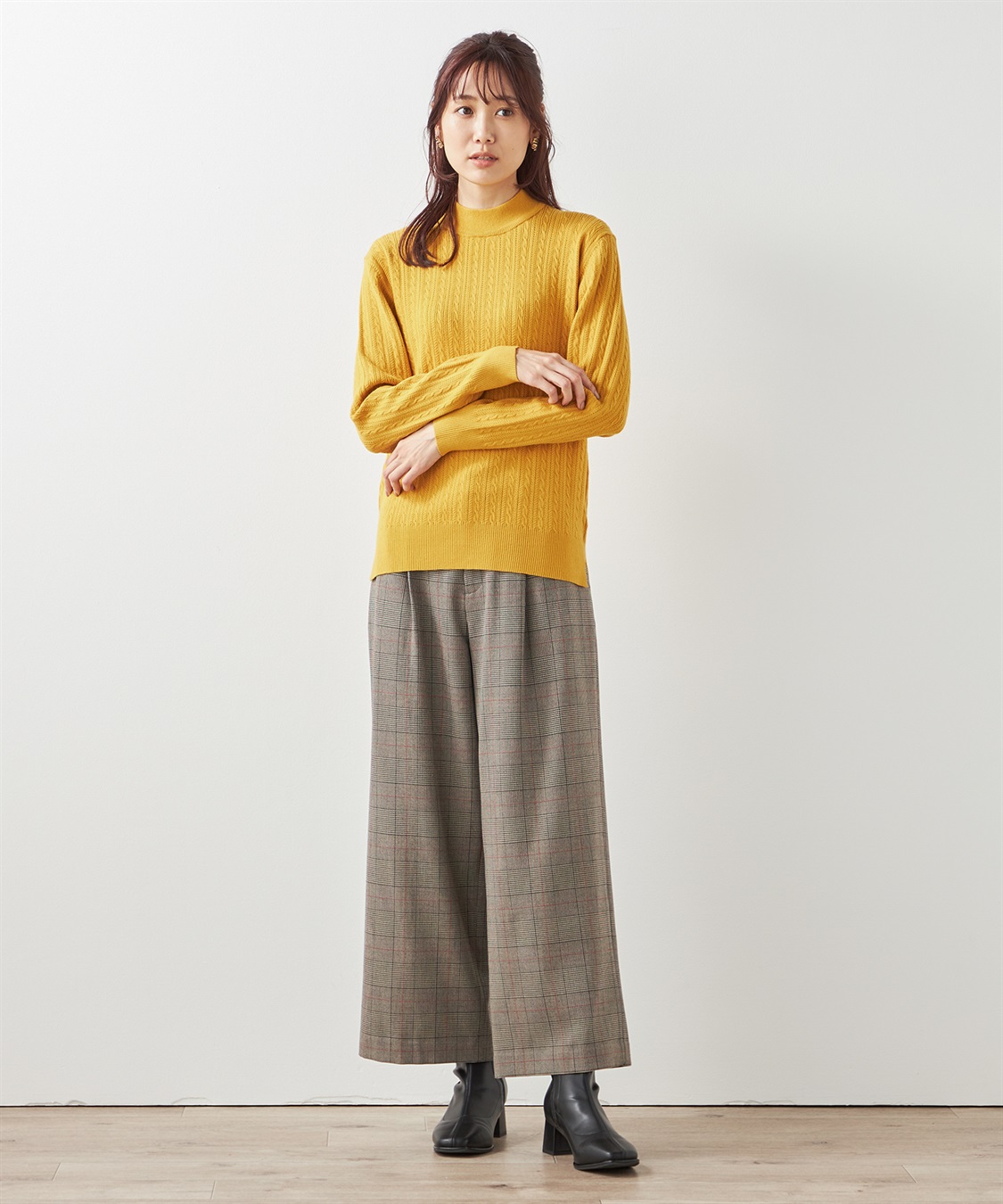 Petit Honfleur ケーブルニットプルオーバー_sub_9