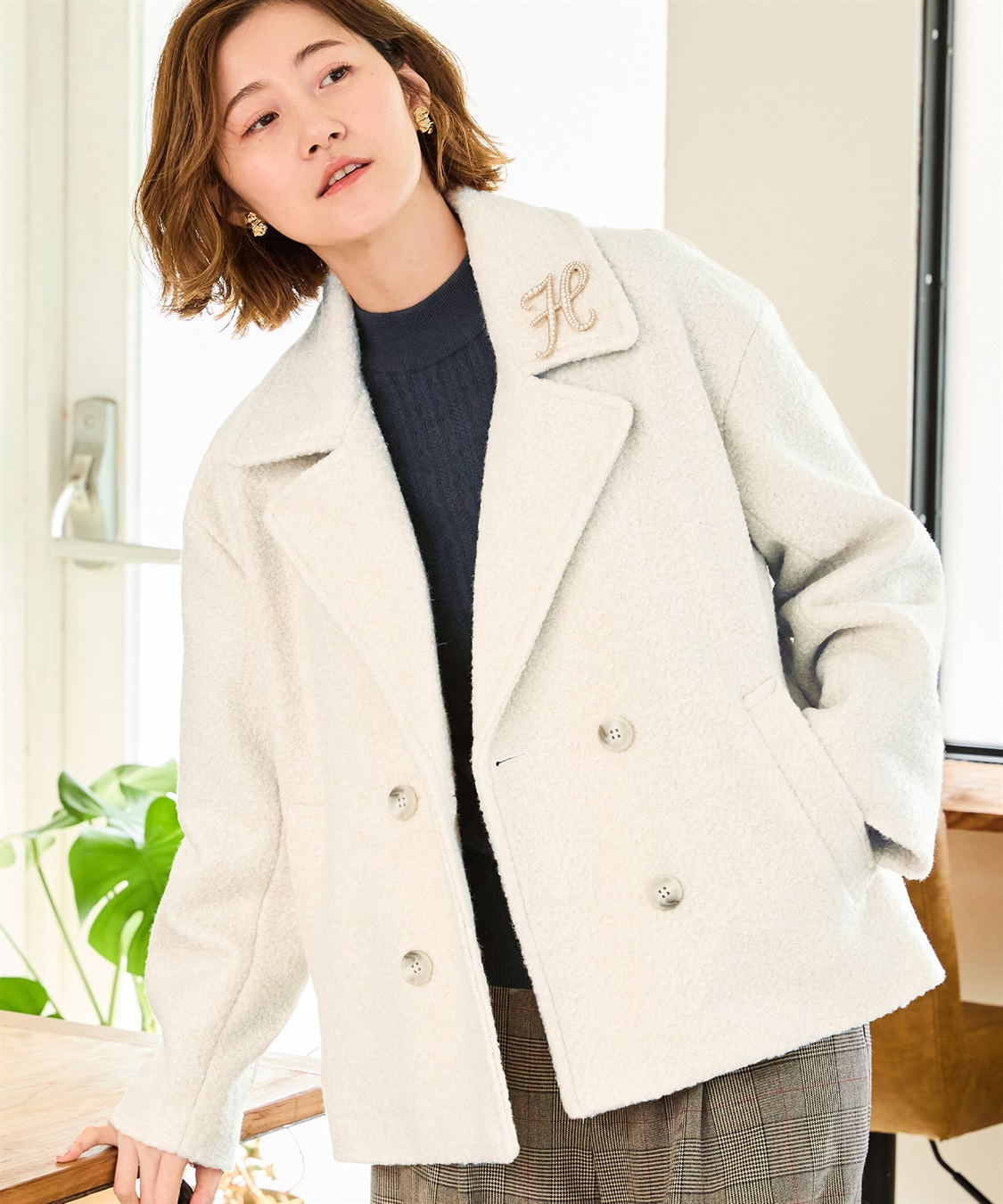 Petit Honfleur ケーブルニットプルオーバー_sub_18