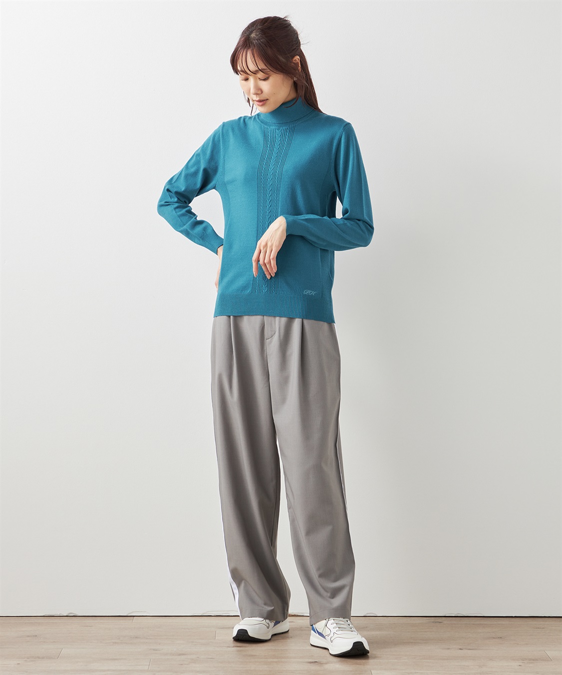 Petit Honfleur ケーブルタートルネックニットプルオーバー_sub_21