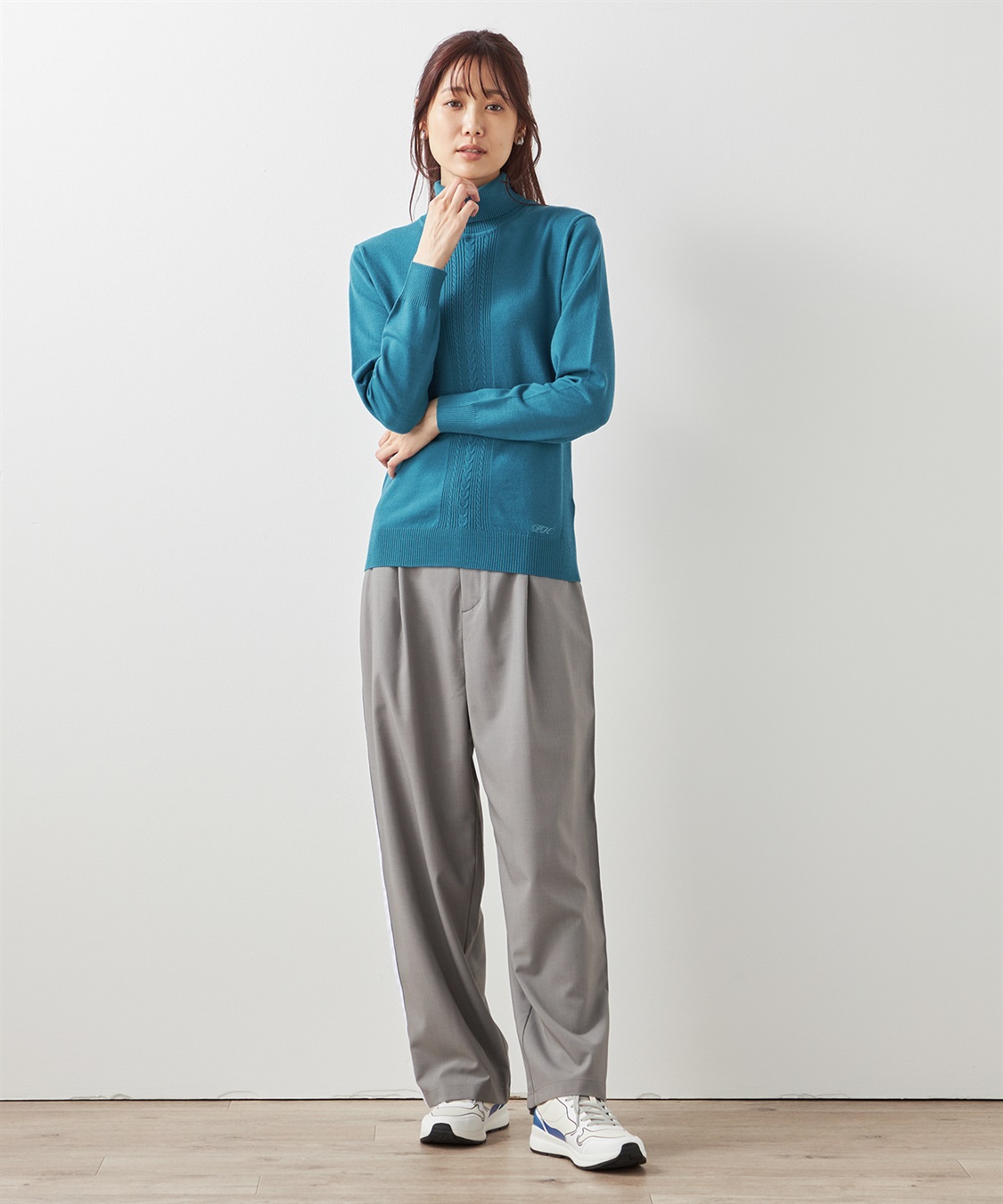 Petit Honfleur ケーブルタートルネックニットプルオーバー_sub_23