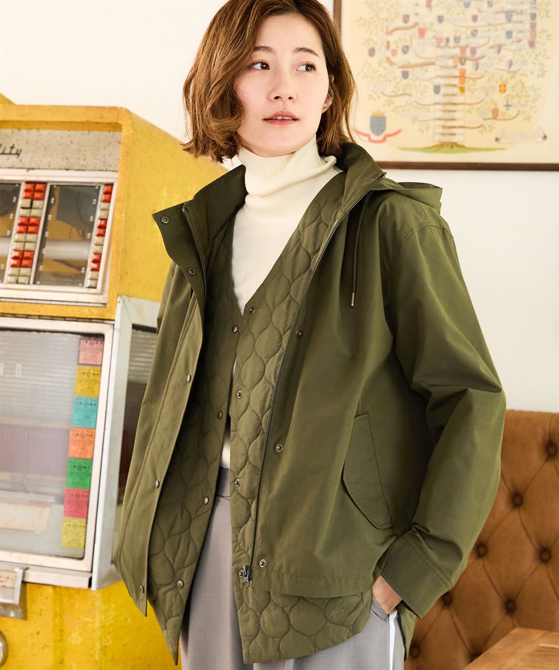 Petit Honfleur ケーブルタートルネックニットプルオーバー_sub_27