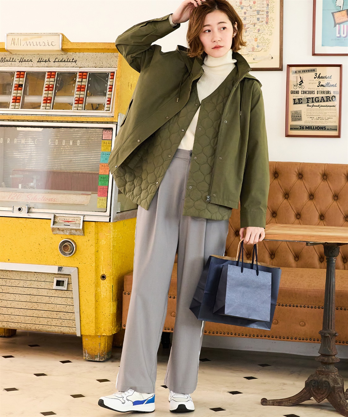 Petit Honfleur ケーブルタートルネックニットプルオーバー_sub_29