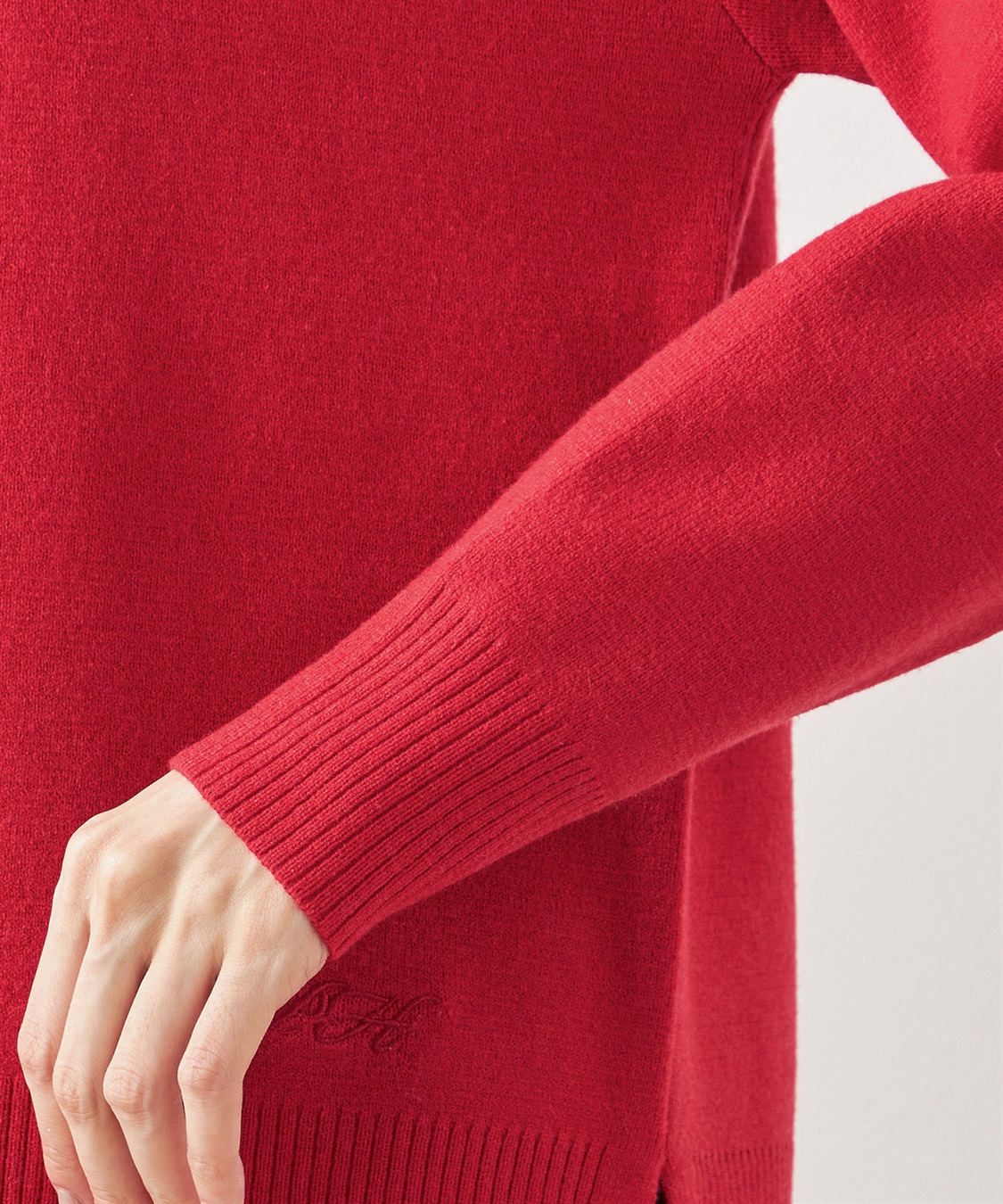 もちもちニットモックネックプルオーバー Petit Honfleur｜クロス