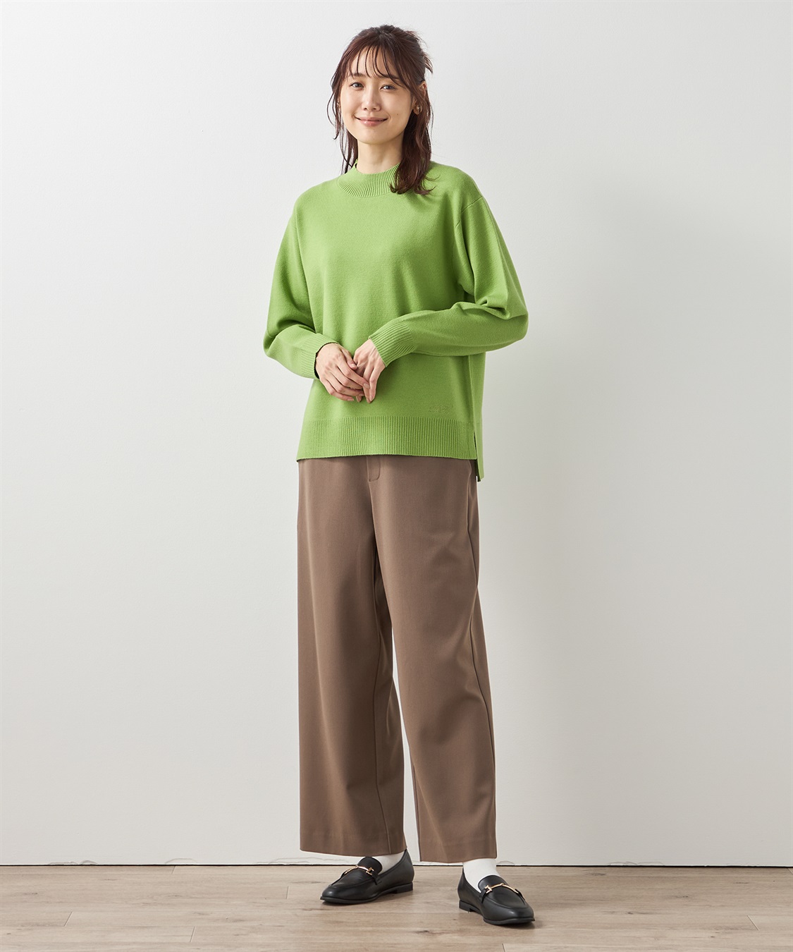 Petit Honfleur もちもちニットモックネックプルオーバー_sub_13