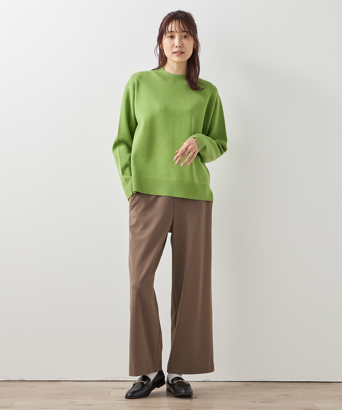 Petit Honfleur もちもちニットモックネックプルオーバー_sub_14