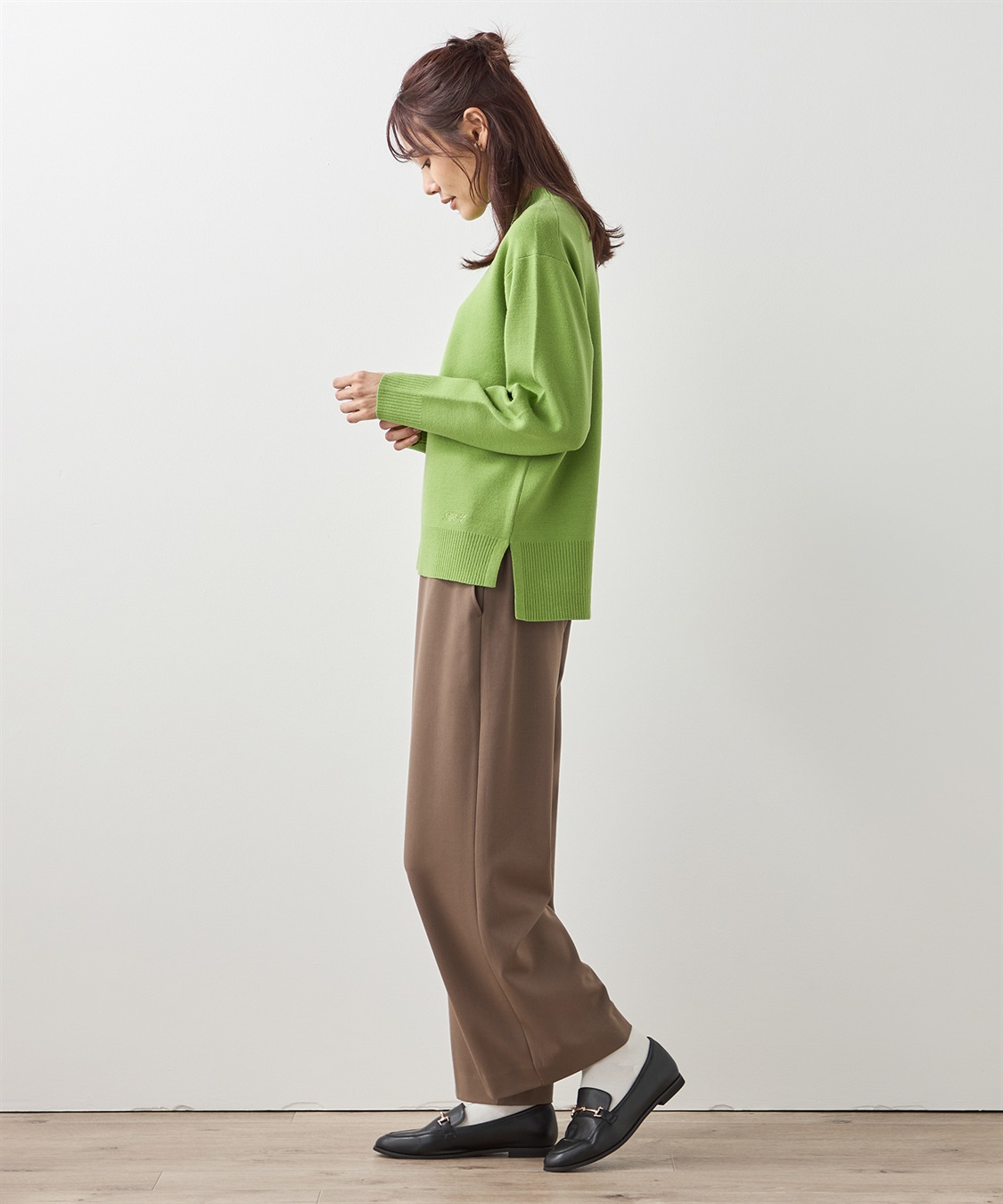 Petit Honfleur もちもちニットモックネックプルオーバー_sub_15