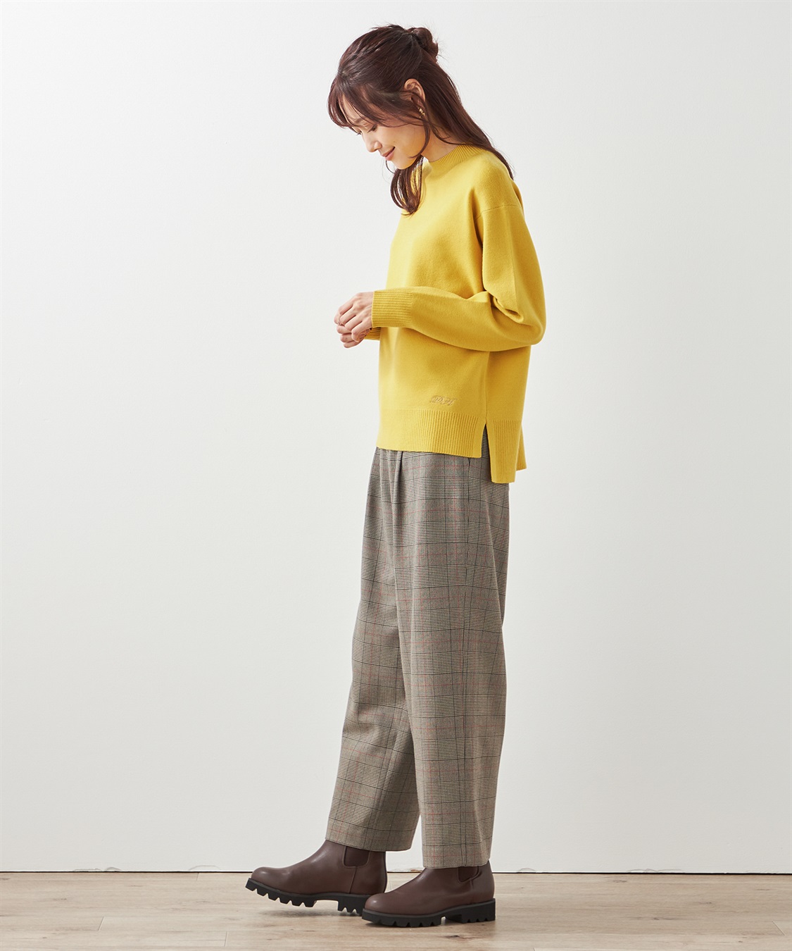 Petit Honfleur もちもちニットモックネックプルオーバー_sub_18