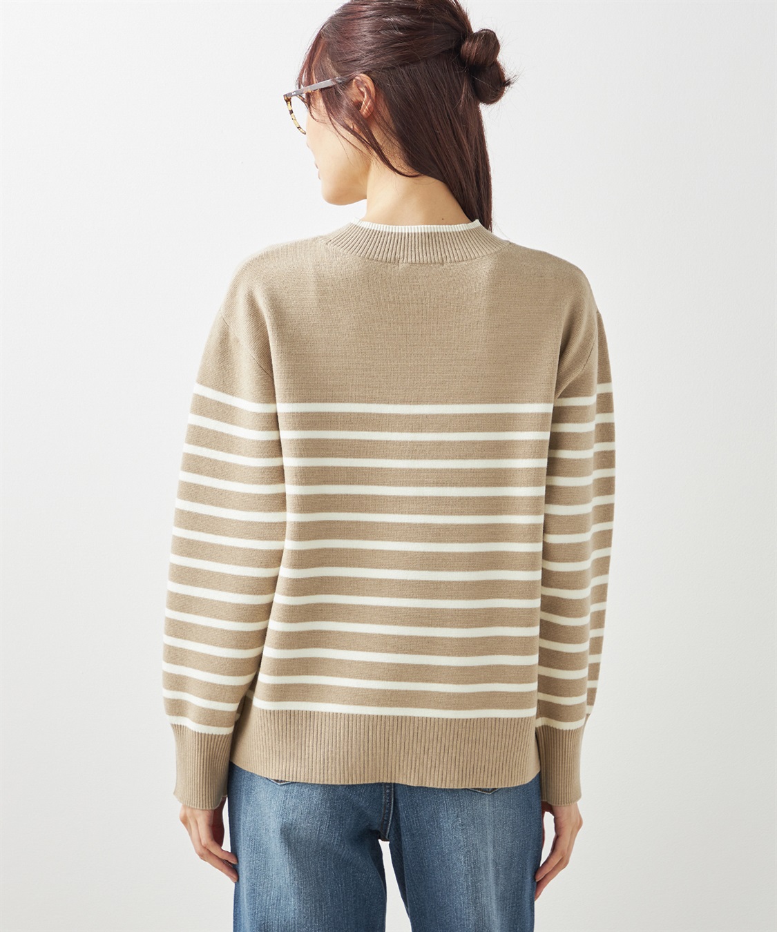 2022年　フォクシー　カシミヤニットトップス フレンチボーダー　40 2022年 フォクシー カシミヤニットトップス フレンチボーダー 40