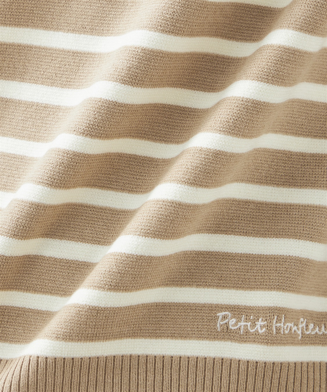 Petit Honfleur もちもちニットボーダーニットプルオーバー_sub_6