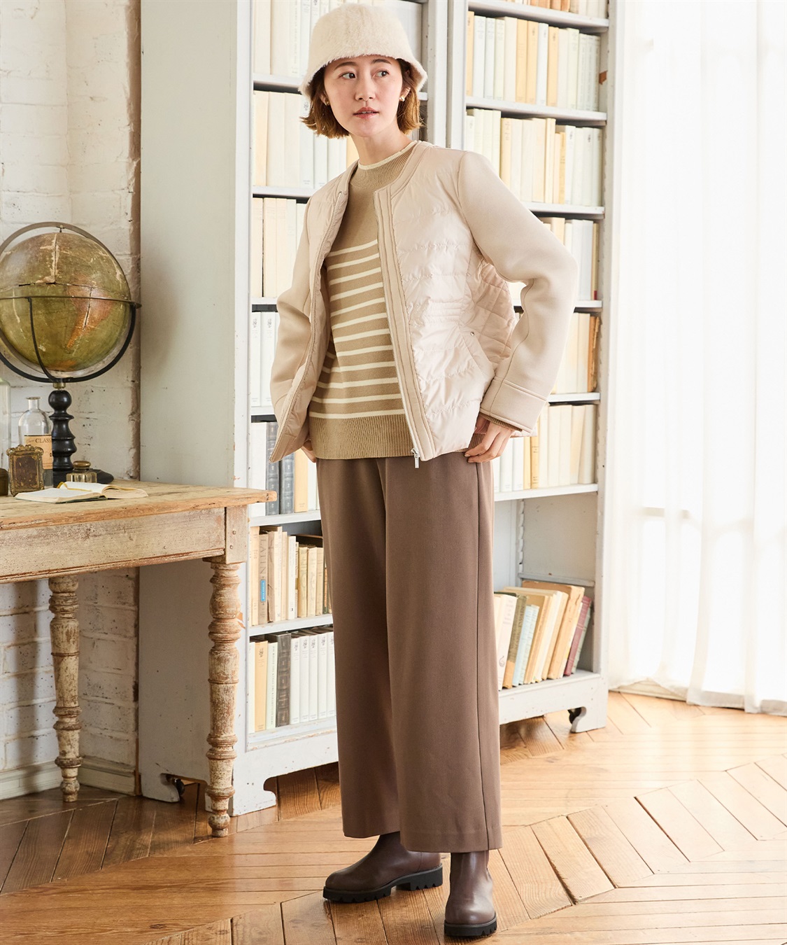 Petit Honfleur もちもちニットボーダーニットプルオーバー_sub_20