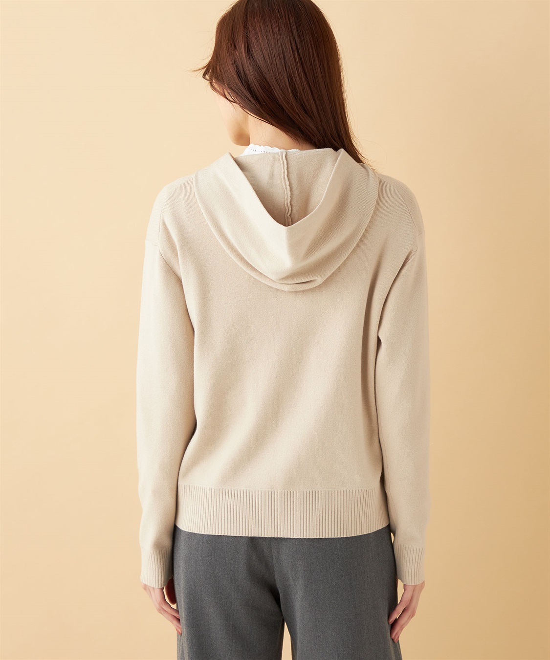 Petit Honfleur もちもちニットジップパーカー_sub_2