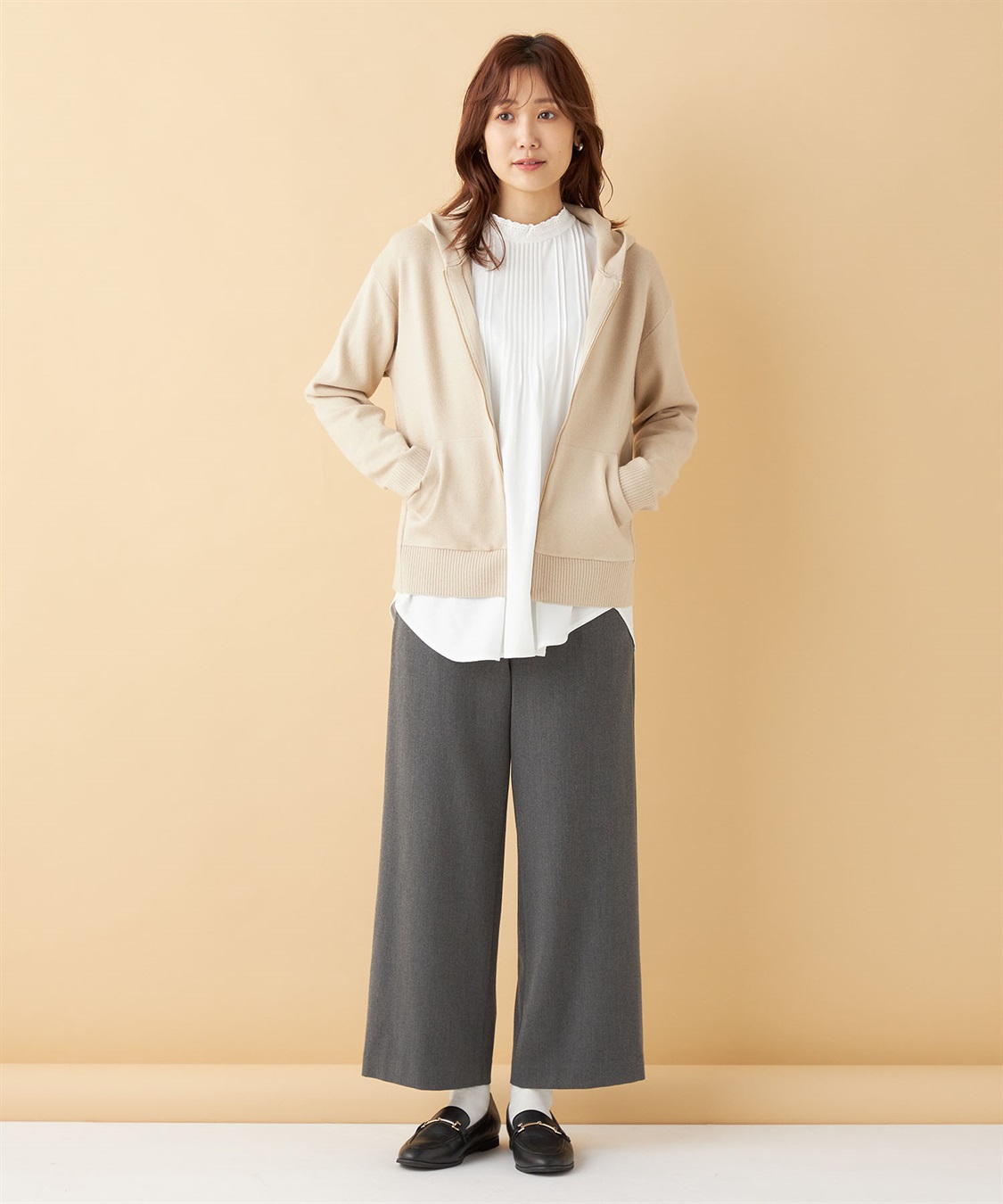 Petit Honfleur もちもちニットジップパーカー_sub_10