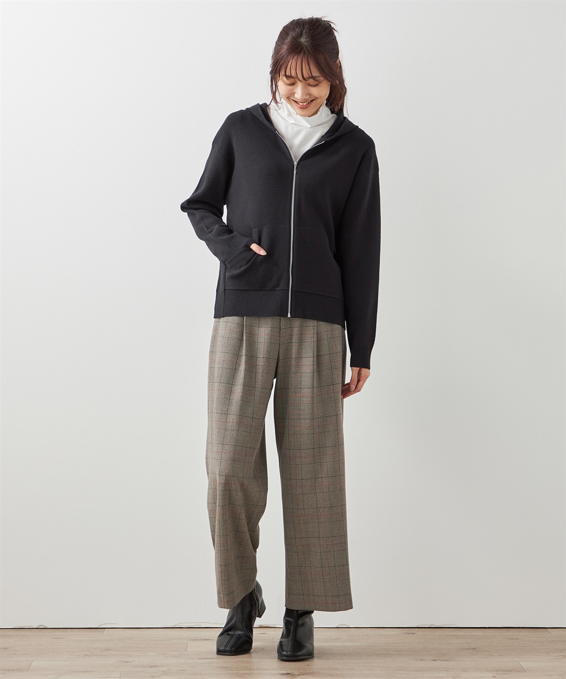 Petit Honfleur もちもちニットジップパーカー_sub_19