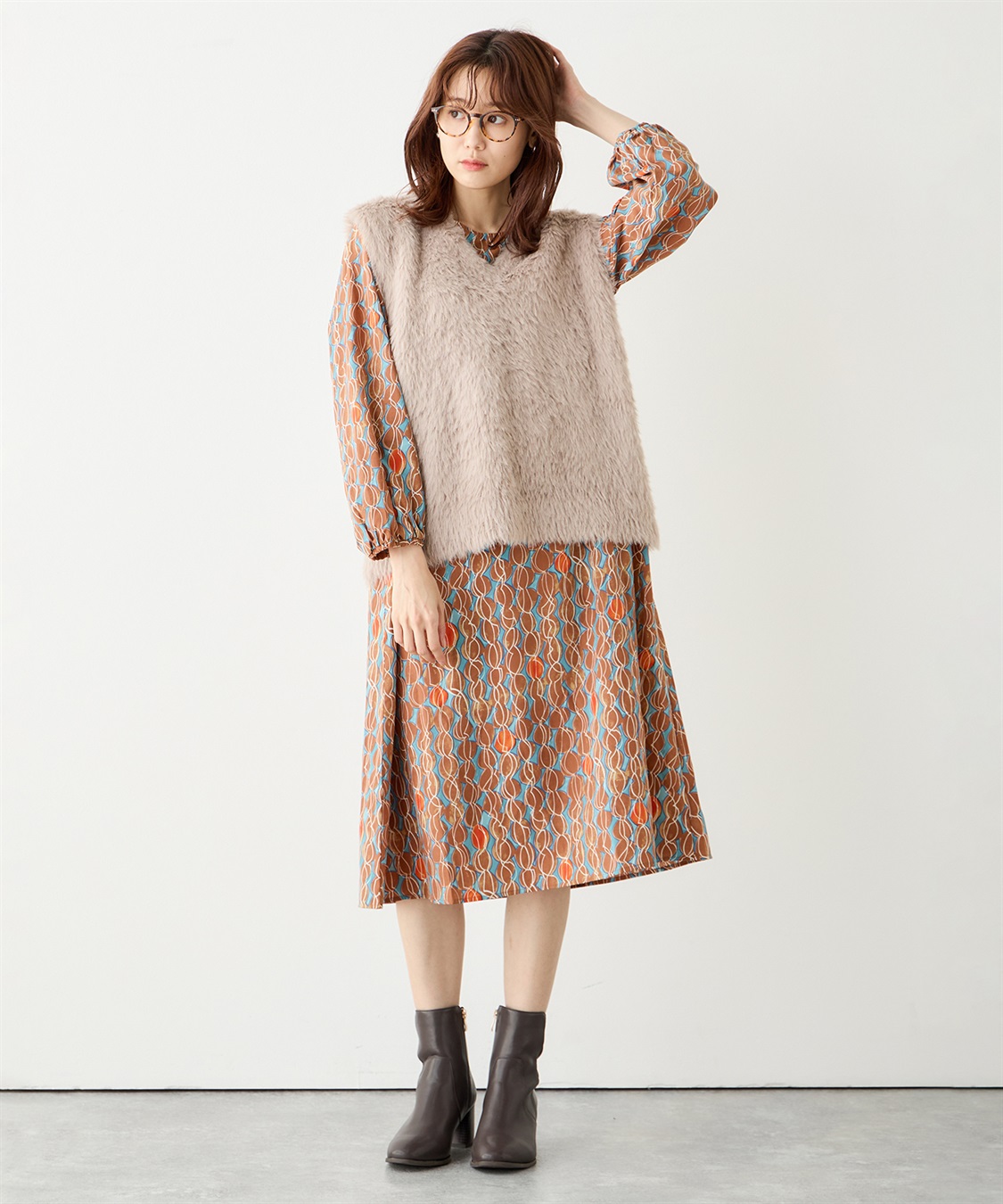 Petit Honfleur フェザーベスト_sub_10