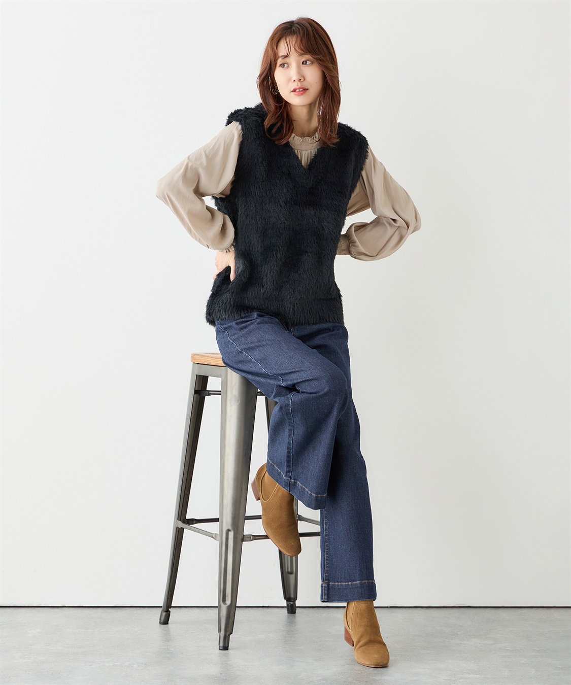 Petit Honfleur フェザーベスト_sub_14