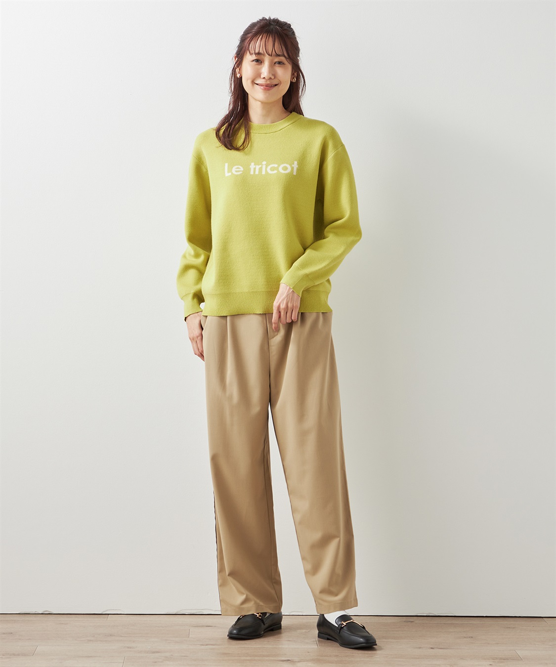 Petit Honfleur ジャガードロゴプルオーバー_sub_8