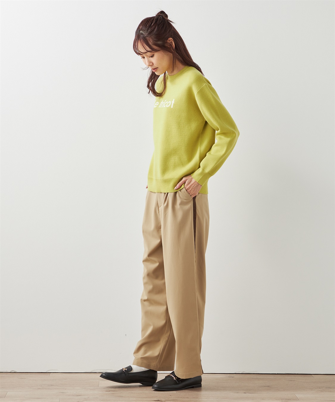 Petit Honfleur ジャガードロゴプルオーバー_sub_9