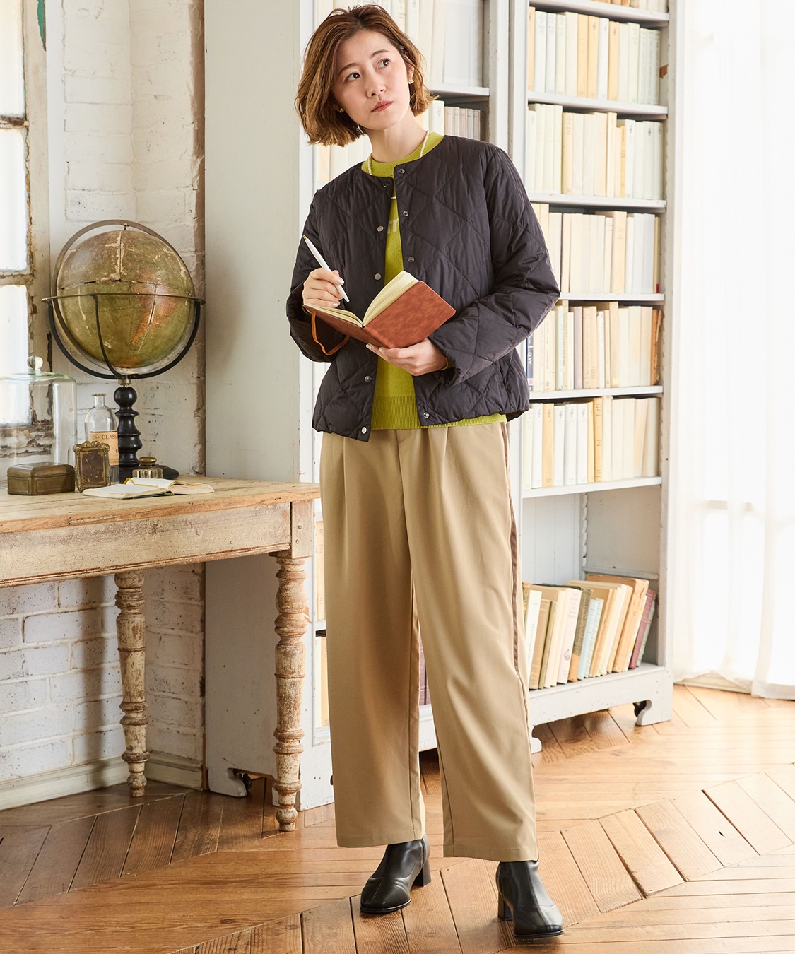 Petit Honfleur ジャガードロゴプルオーバー_sub_16