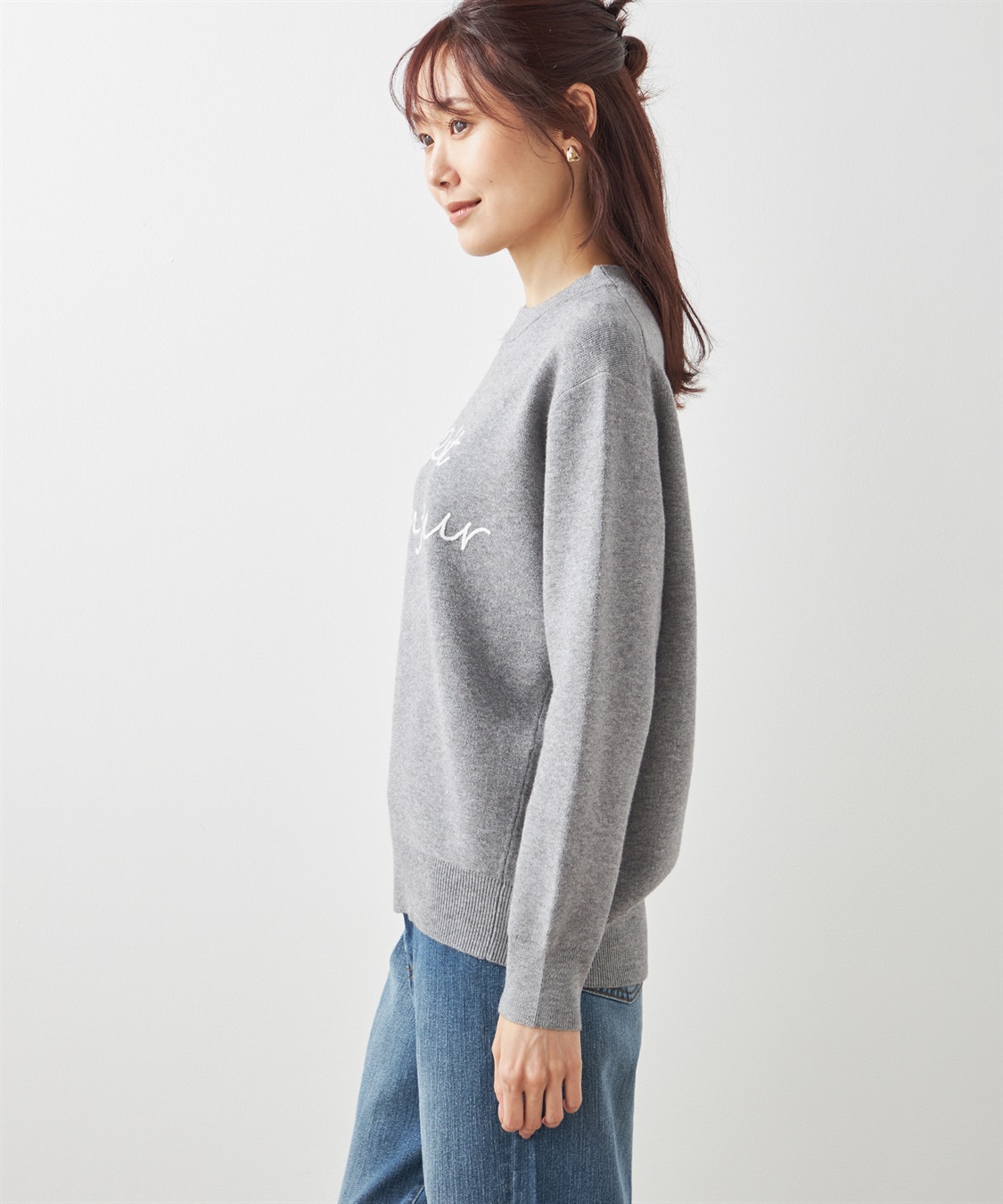 Petit Honfleur ロゴ刺しゅうプルオーバー_sub_1