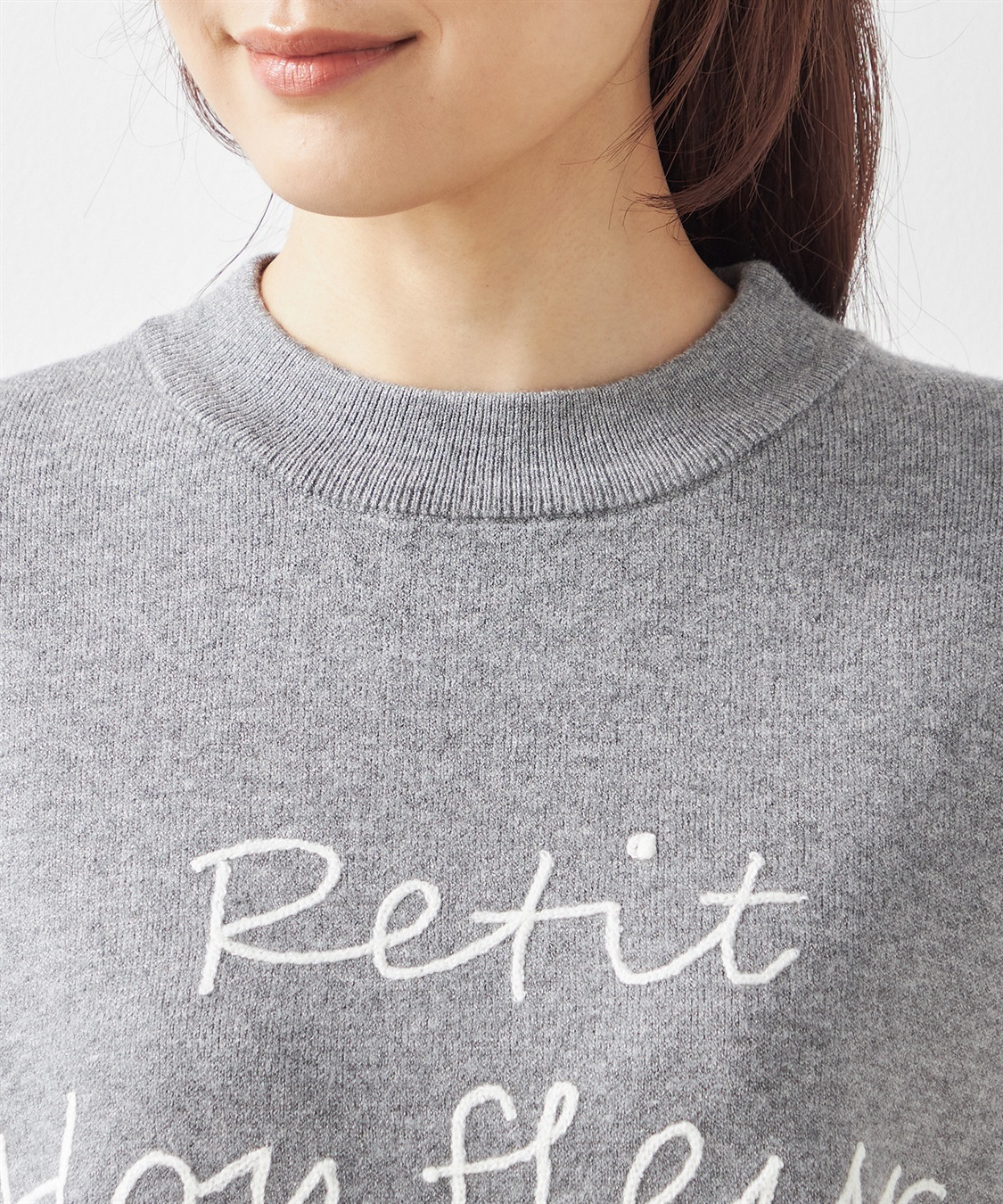 Petit Honfleur ロゴ刺しゅうプルオーバー_sub_3