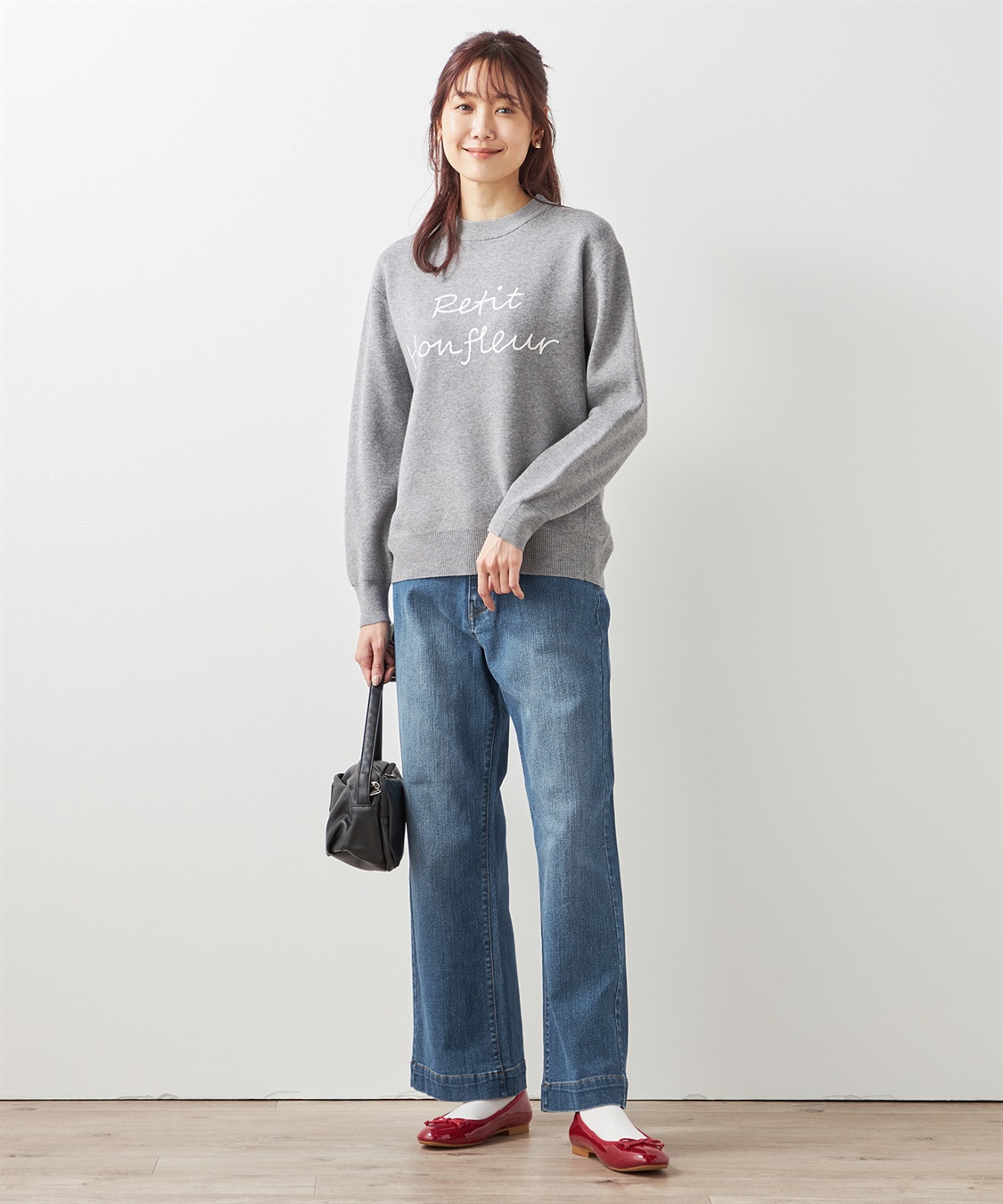 Petit Honfleur ロゴ刺しゅうプルオーバー_sub_8