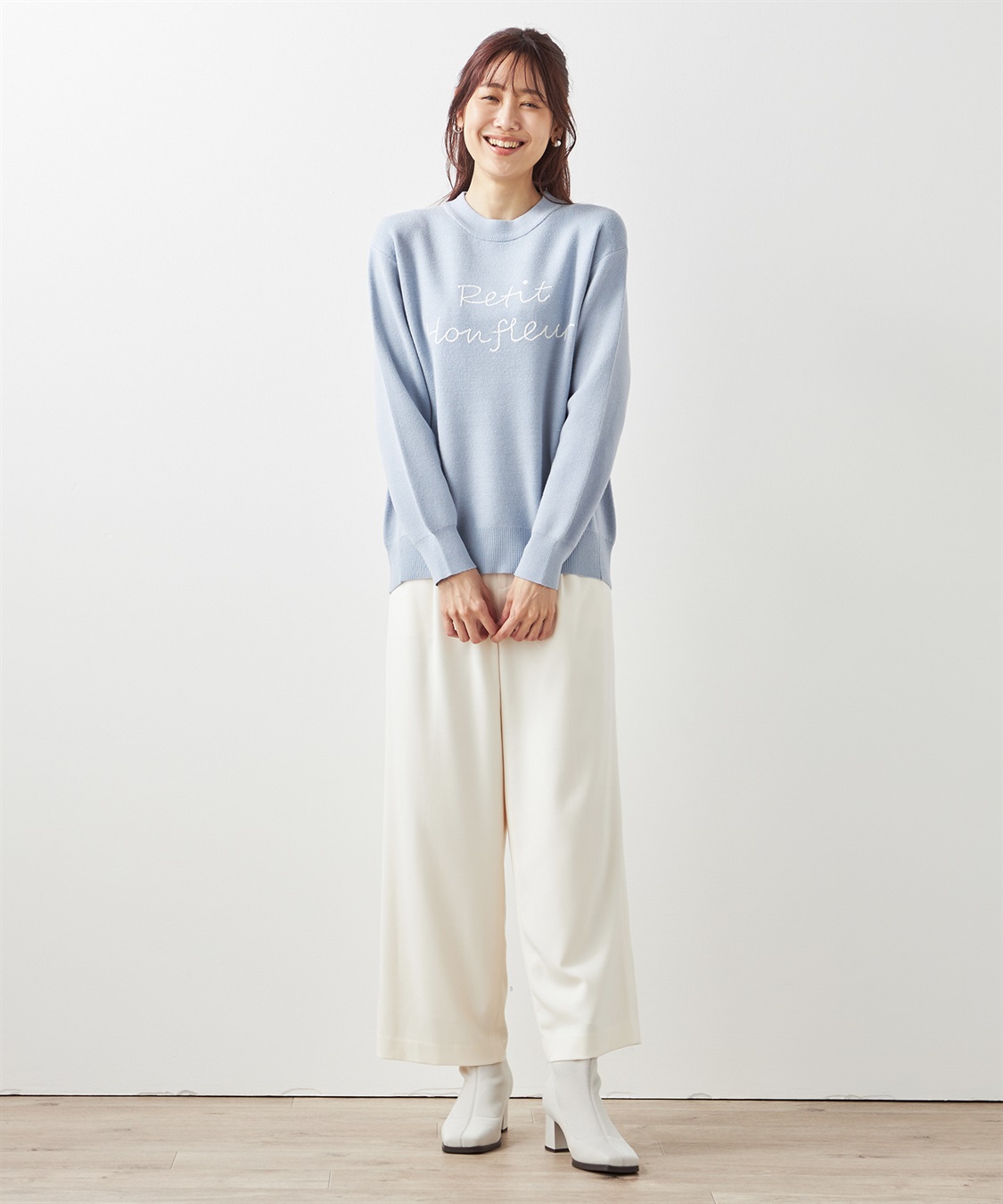 Petit Honfleur ロゴ刺しゅうプルオーバー_sub_12