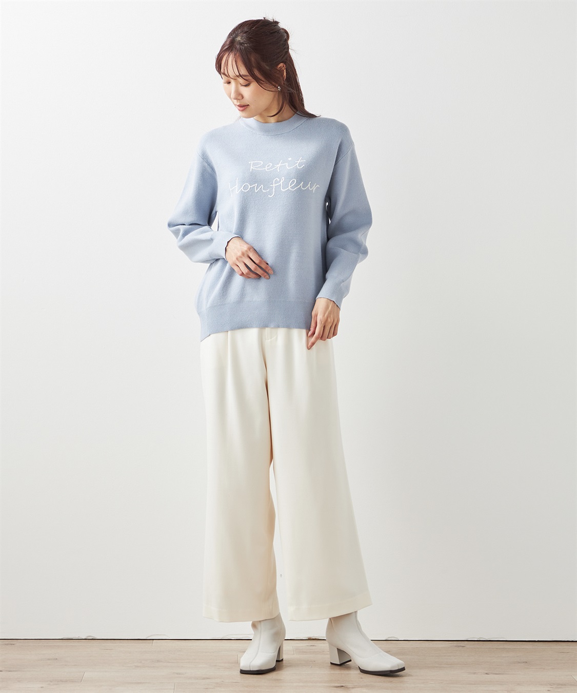 Petit Honfleur ロゴ刺しゅうプルオーバー_sub_13