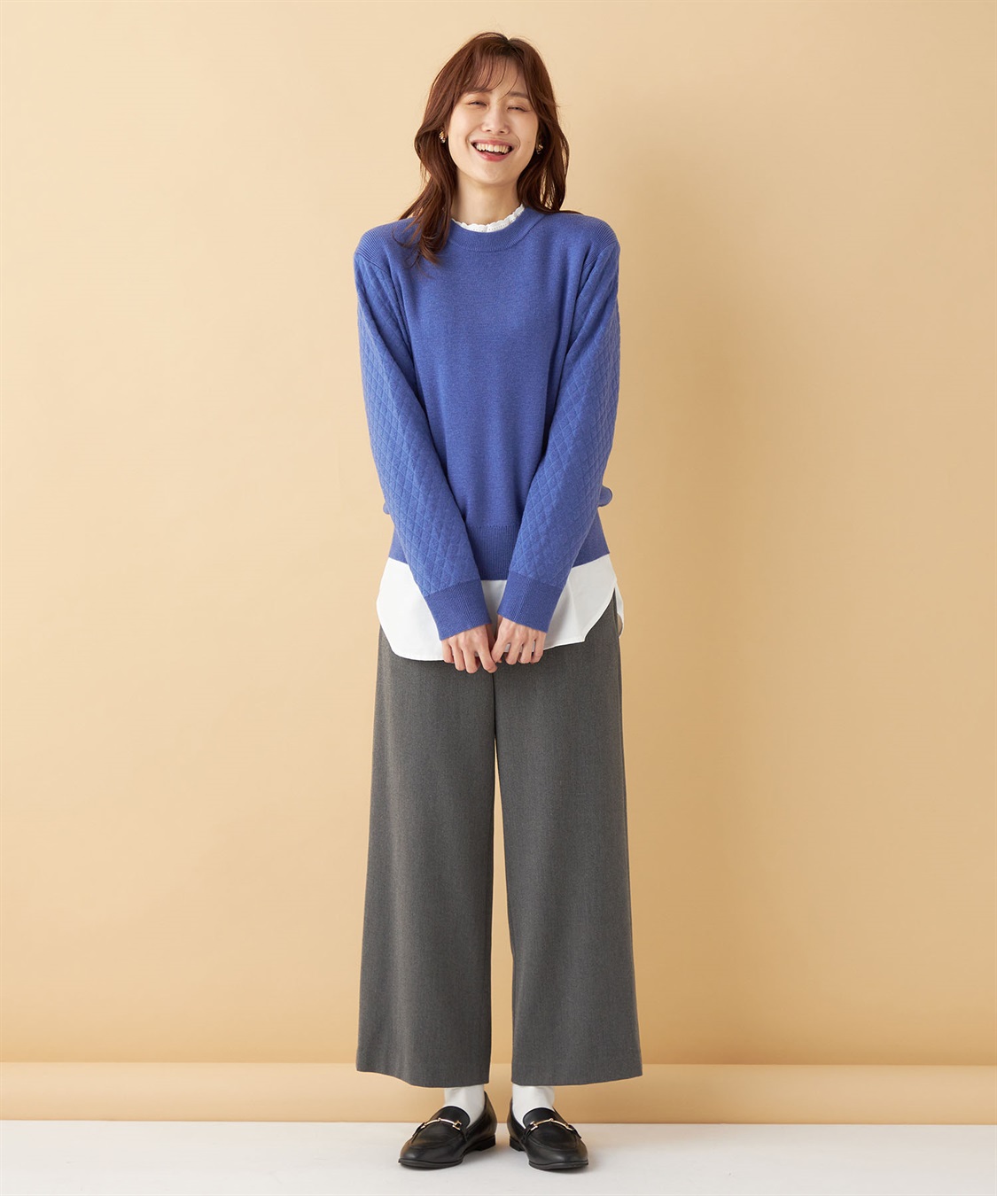 Petit Honfleur キルトスリーブニットプルオーバー_sub_8