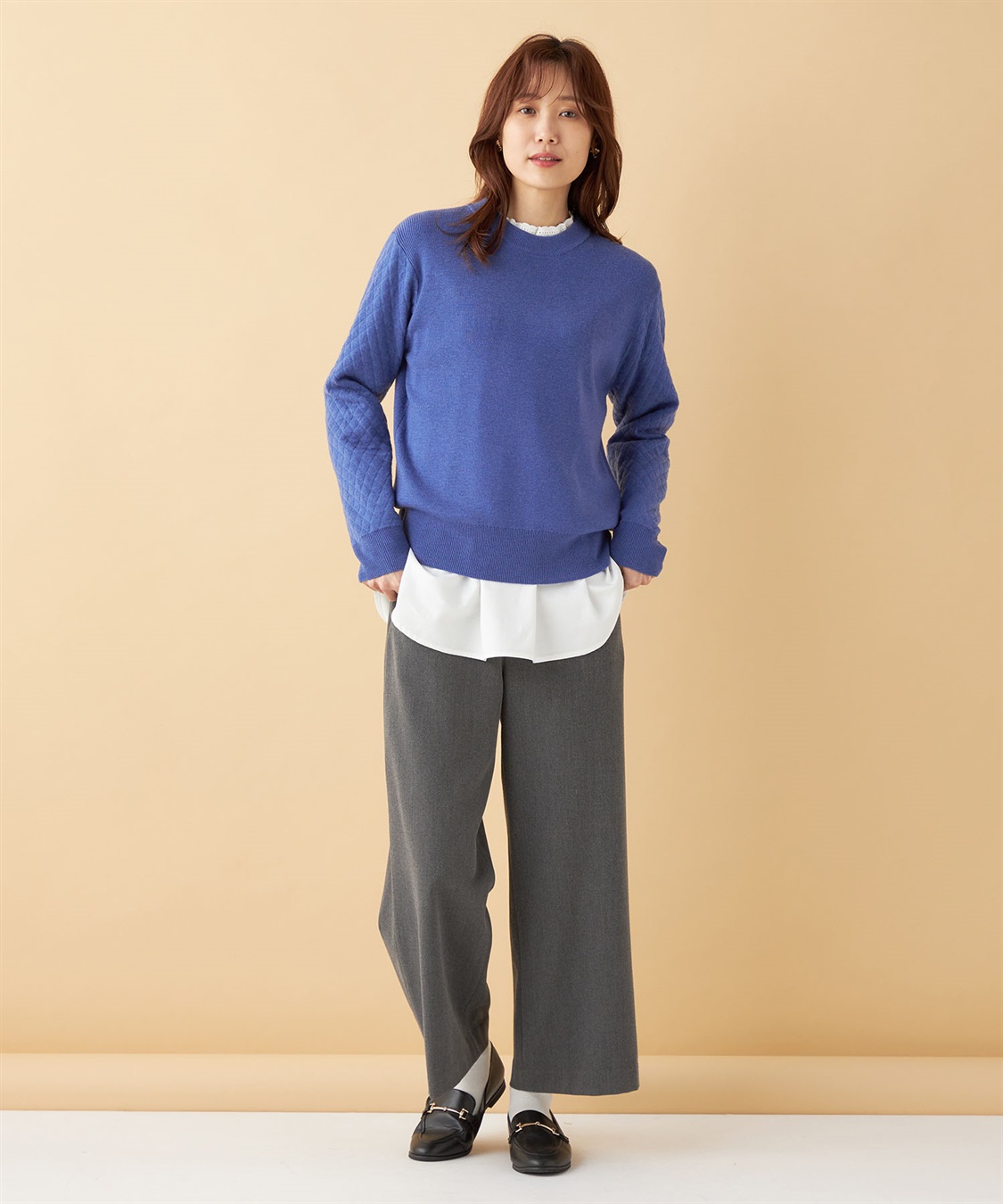 Petit Honfleur キルトスリーブニットプルオーバー_sub_9