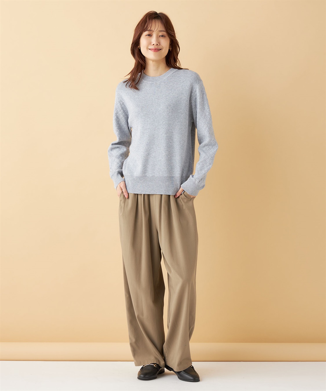 Petit Honfleur キルトスリーブニットプルオーバー_sub_13