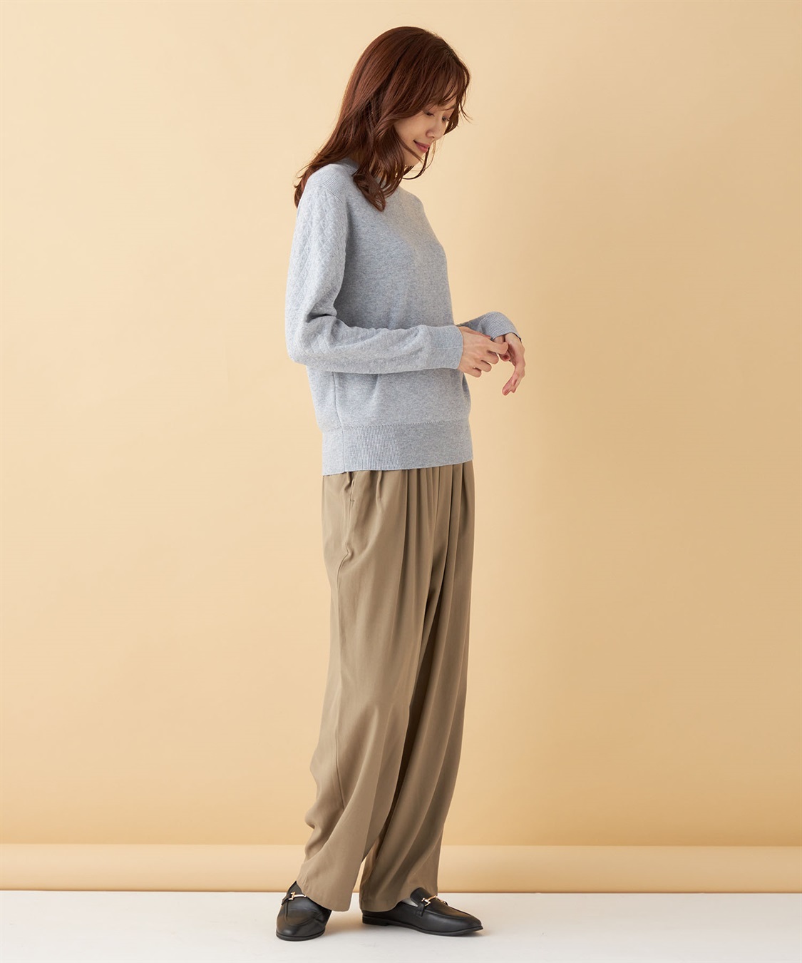 Petit Honfleur キルトスリーブニットプルオーバー_sub_14