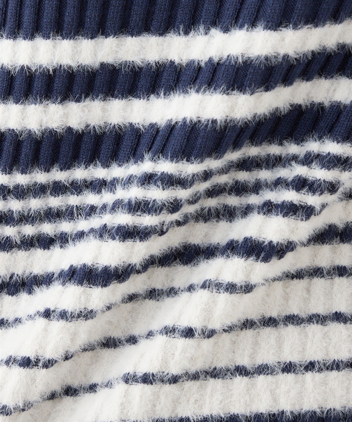 Petit Honfleur ファーボーダーニットプルオーバー_sub_6