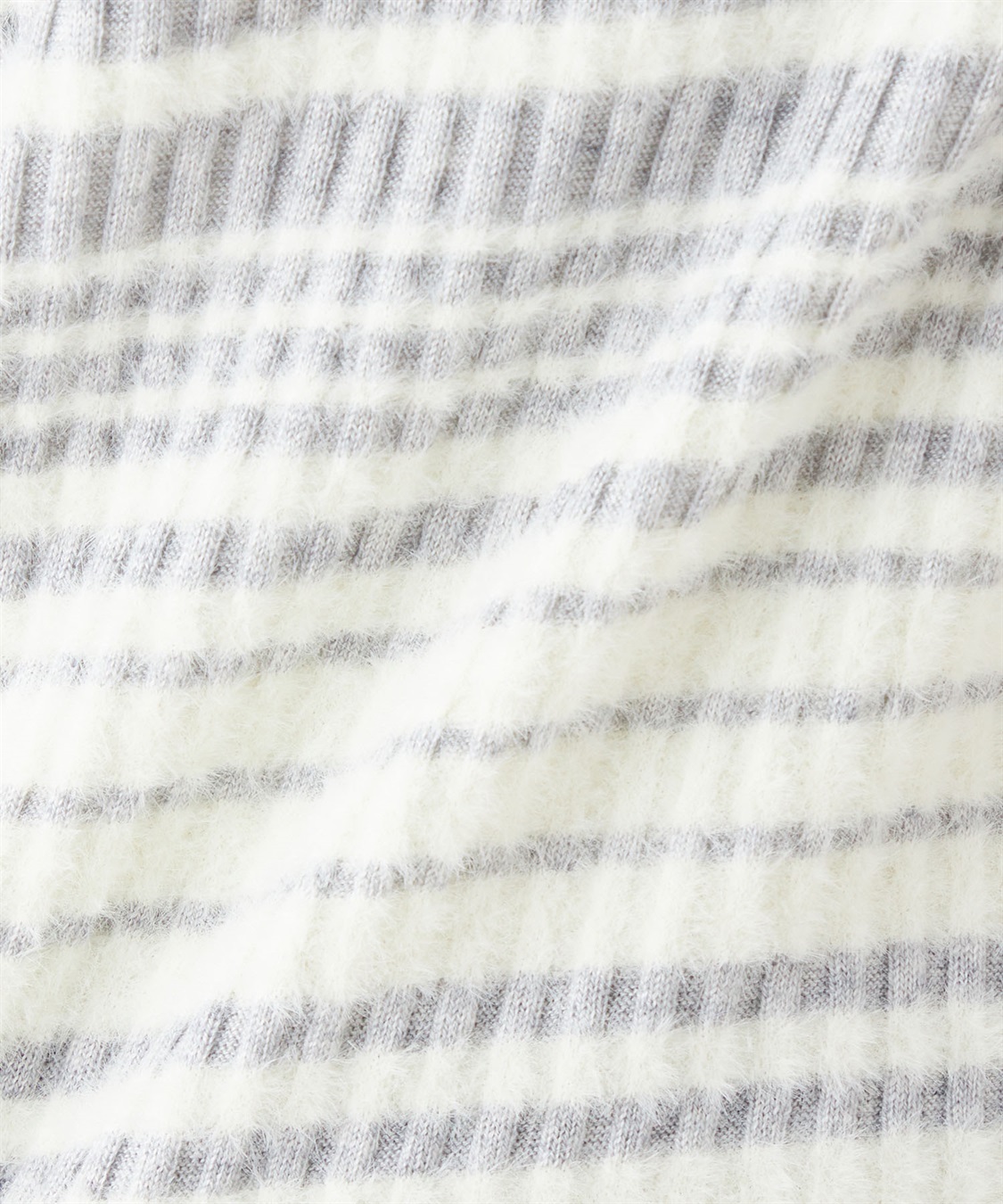 Petit Honfleur ファーボーダーニットプルオーバー_sub_7