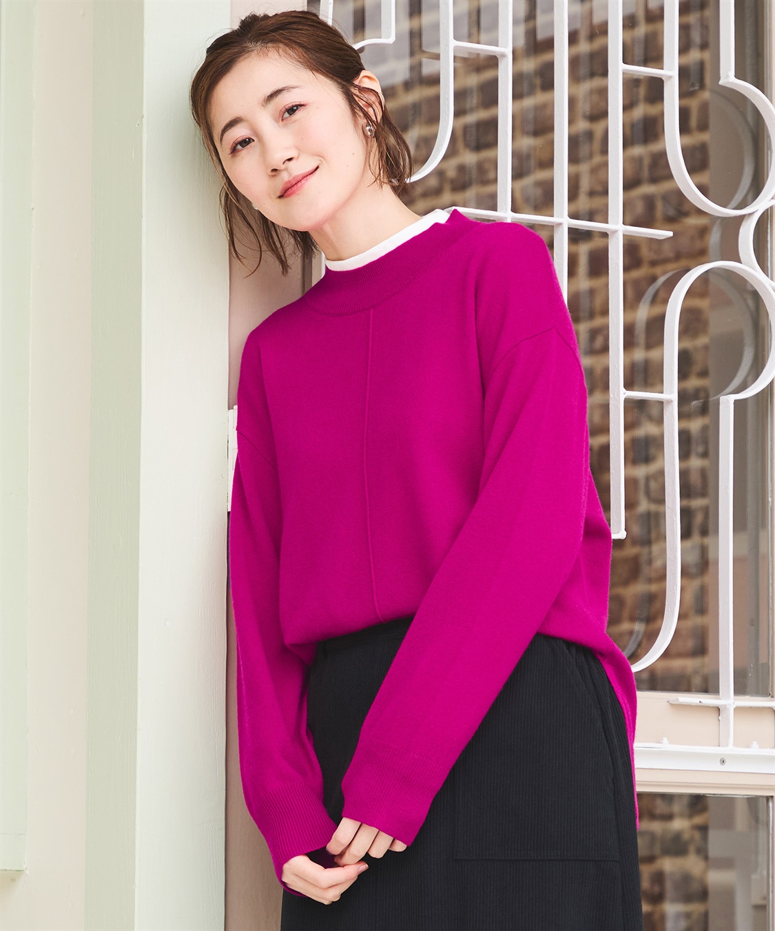 Petit Honfleur ウールカシミヤニットプルオーバー_sub_1