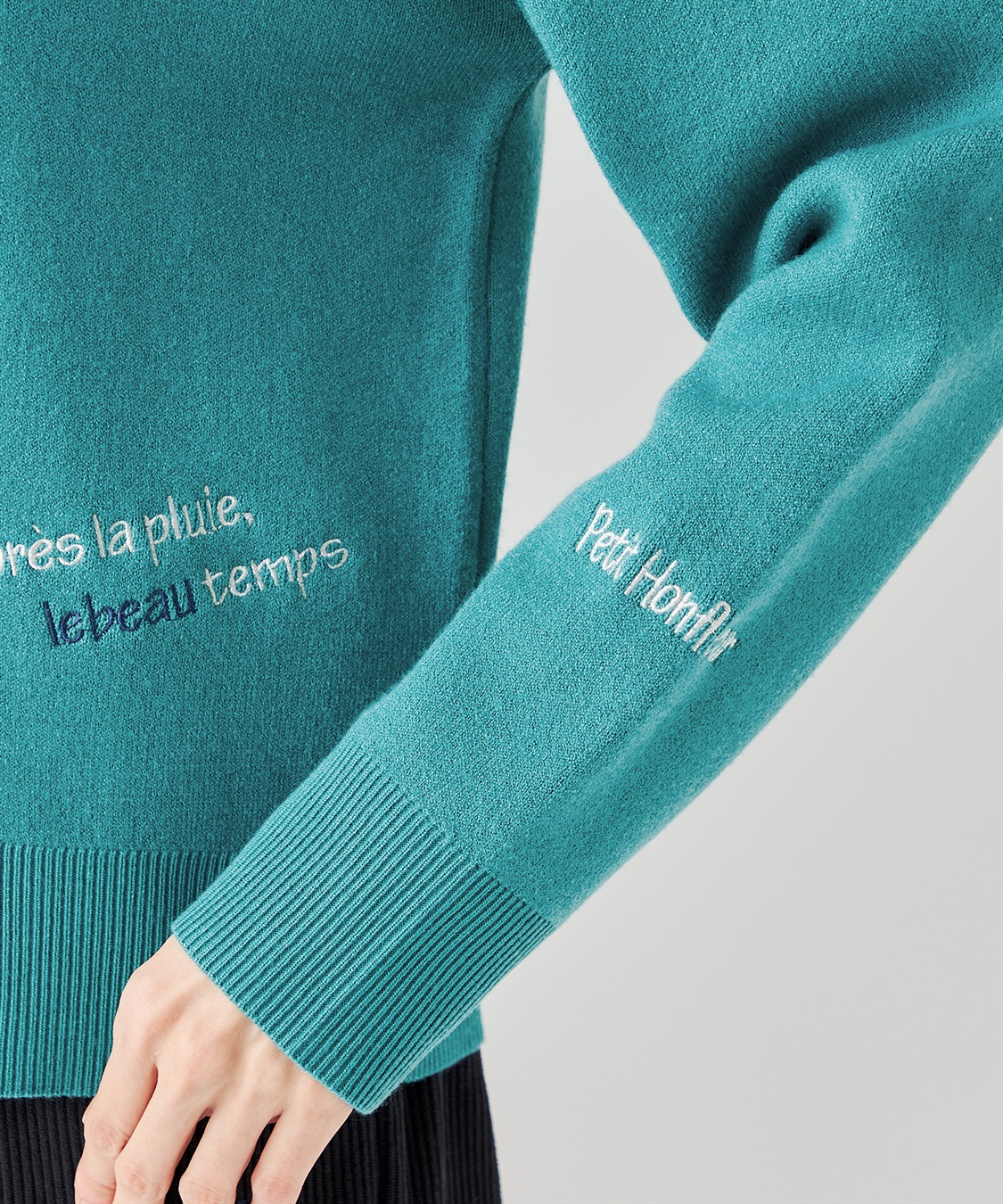 Petit Honfleur メッセージ刺しゅうカーディガン_sub_6