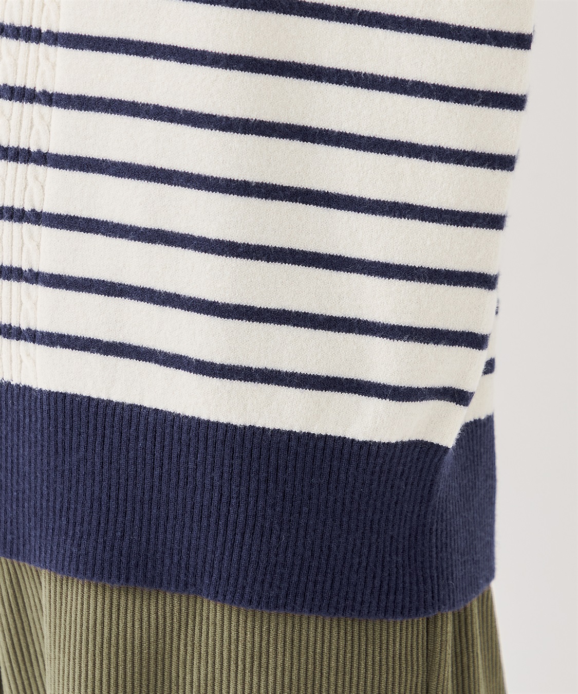 Petit Honfleur パネルボーダーニットプルオーバー_sub_6