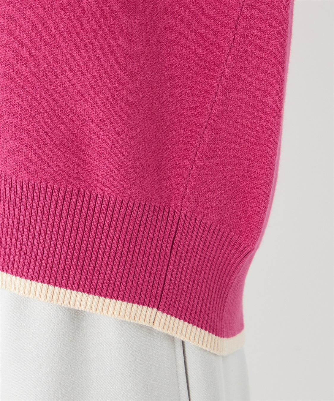 Petit Honfleur バイカラーニットプルオーバー_sub_6