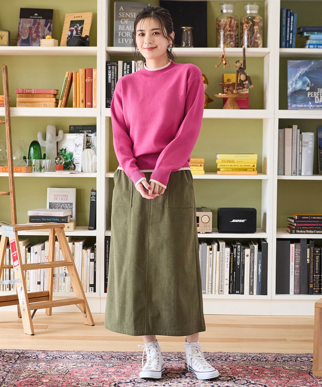 Petit Honfleur バイカラーニットプルオーバー_sub_11