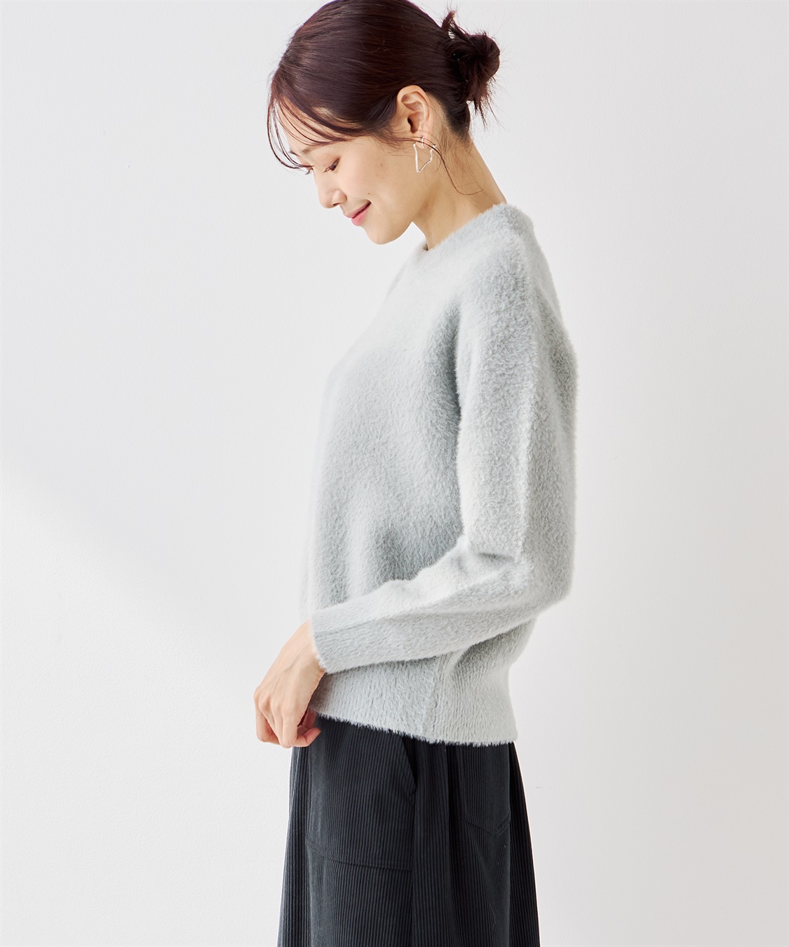 Petit Honfleur フェザーニットプルオーバー_sub_3