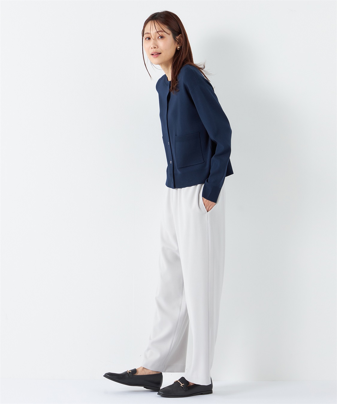 Petit Honfleur ラウンドネックカーディガン_sub_17